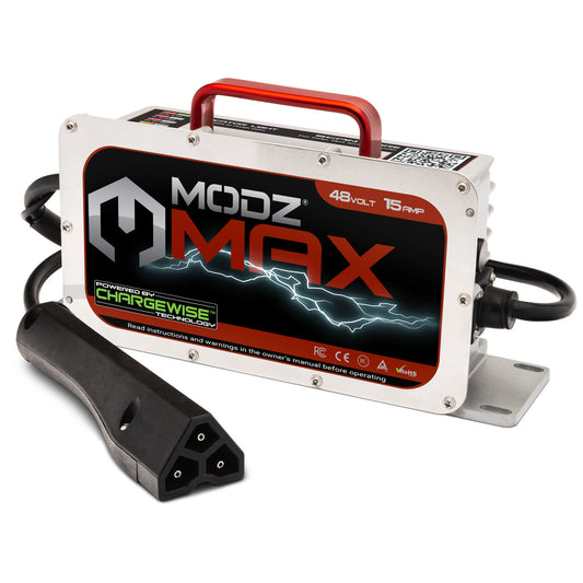 MODZ® Max48 15 AMP EZGO RXV & TXT48 Battery Charger for 48 Volt Golf Carts